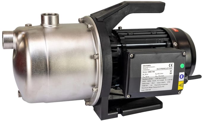 Zelfaanzuigende centrifugaalpomp - KIN pumps CMD 100 - RVS - 230 volt - 4,2 m³/u