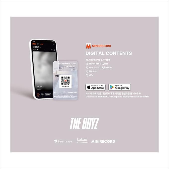 THE BOYZ - LA SEULE version de plate-forme. (PAS D'AIR. / DANS L'AIR Ver.) RANDOM white