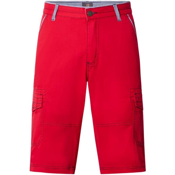 Jan Vanderstorm herren Cargobermuda - 60 - rood - Plus Size
