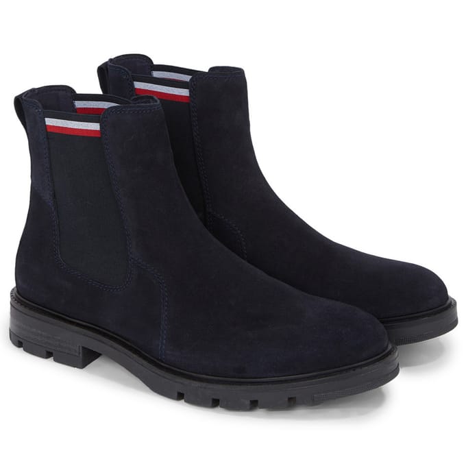 Tommy Hilfiger - Heren Laars Chelsea Boot - Blauw - Maat 44