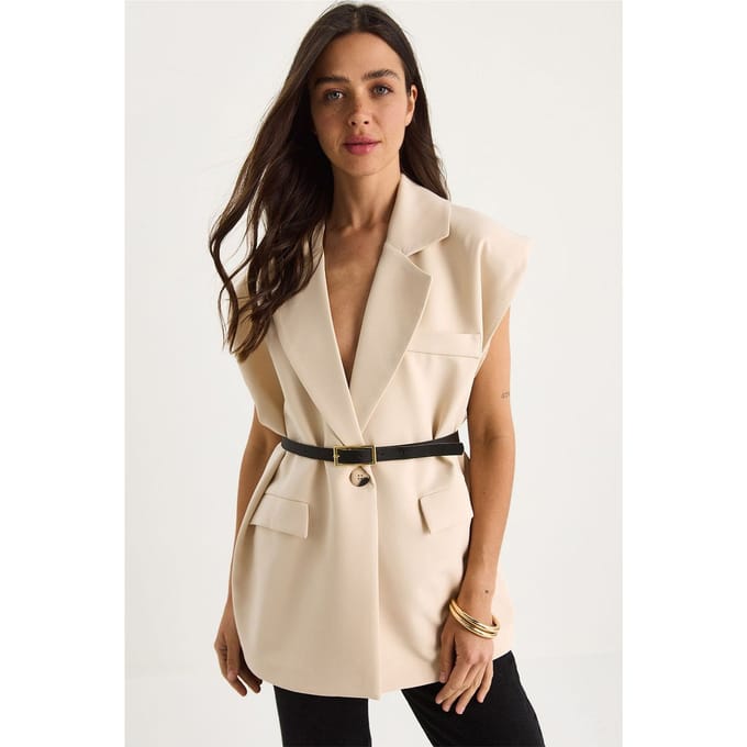 Gevoerde Oversized Vest