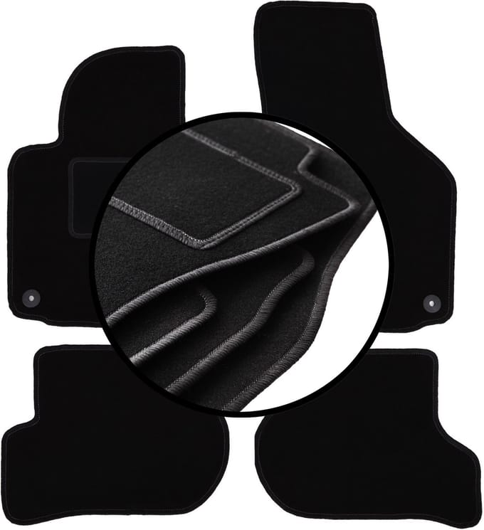 Complete set veloursmatten voor: Volkswagen Golf V hatchback, variant, stationwagen (2003-2009)