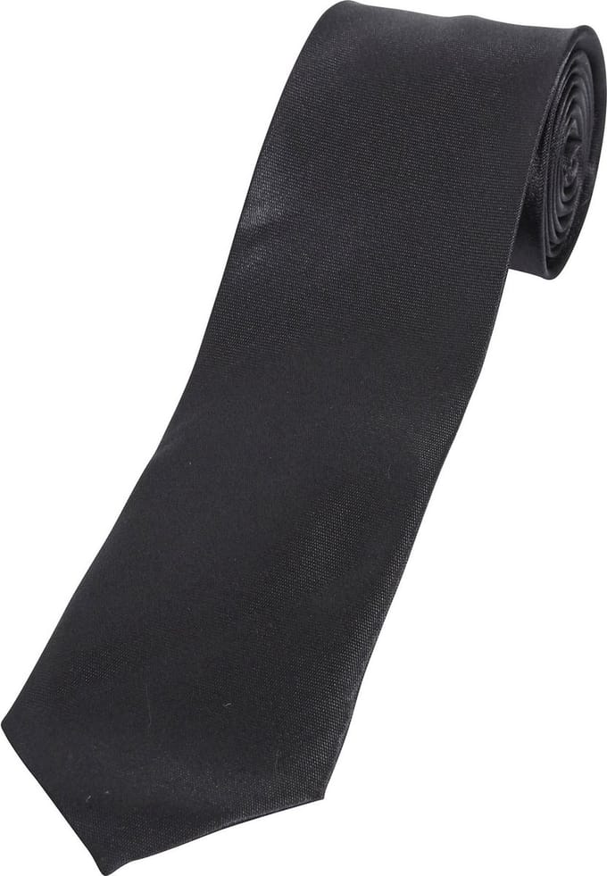 Bristol Novelty Gangster stropdas - Zwart polyester voor volwassenen