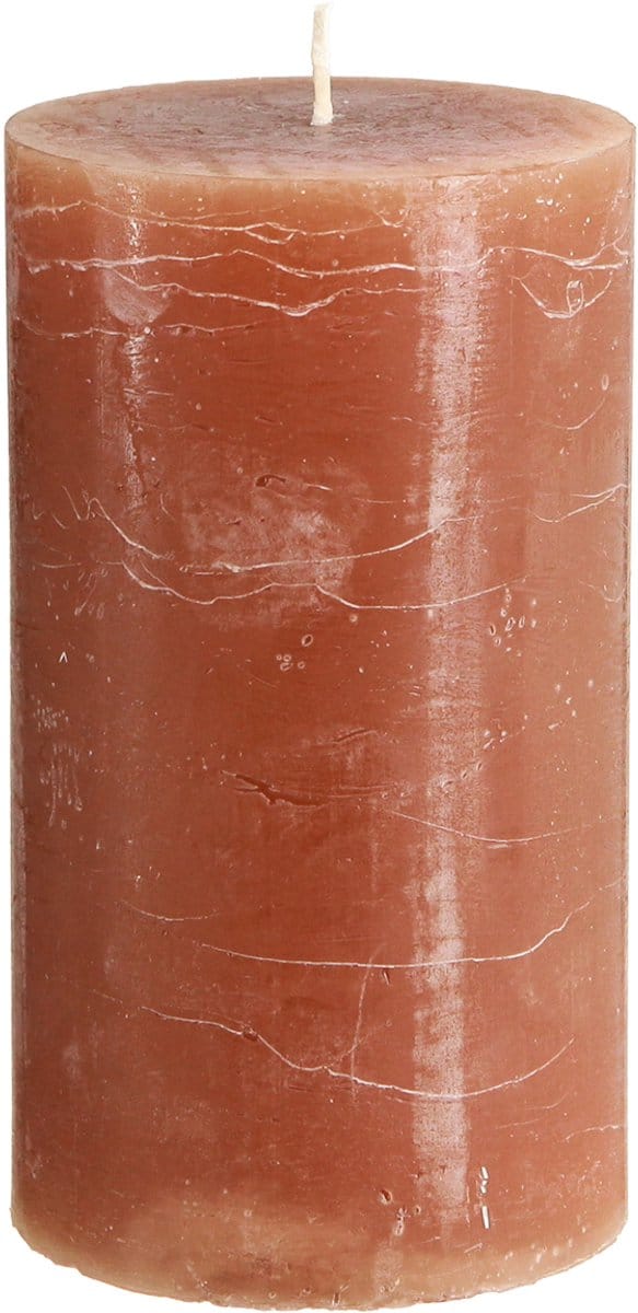 Kaarsen geverfde karamel stompkaarsen 85×150mm 2 st, 2 Stück