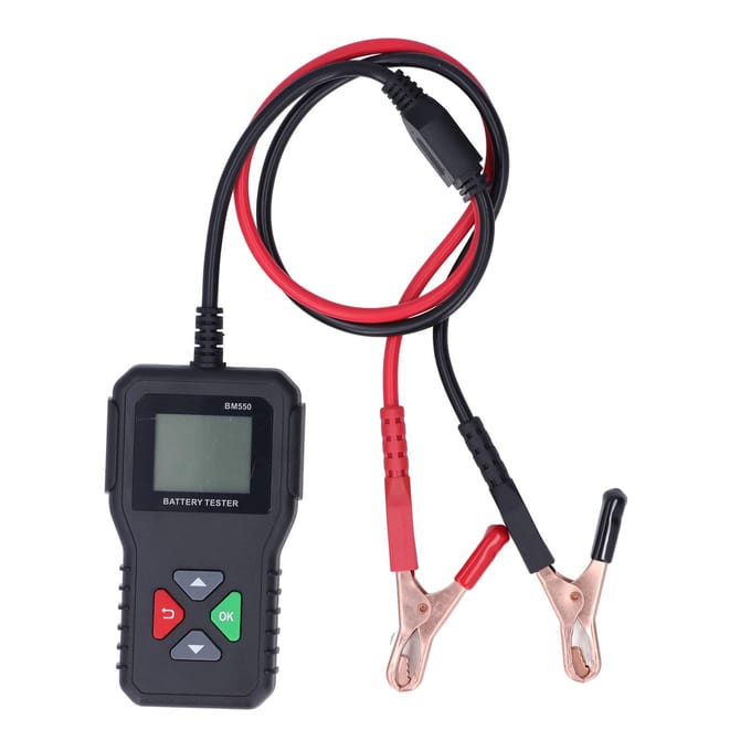 Batterijtester 6V 12V 24V 3 in 1 Professionele Auto Batterijen Levensduur Test BM550 black