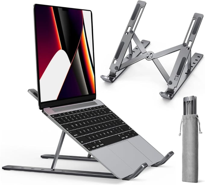 Laptop Standaard Verstelbaar - Opvouwbaar - Verhoger