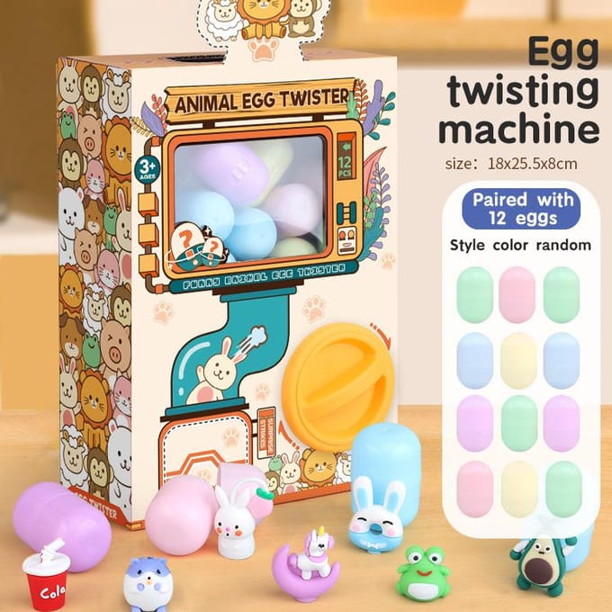 Grijpkraanmachine voor Kinderen Kind Plezier Eier Draaimachine Speelgoed Capsule Verrassingscadeau Kerstpop Machine Speelgoed OPTIONEEL Eier Navulling