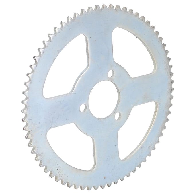 Metalen 65 Tands 25H 3 Gaten Crankstel Tandwielplaat Elektrische Scooter Tandwiel Accessoire white