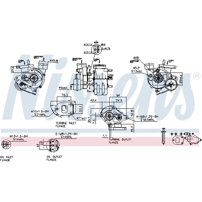 Supercharger, drukvulling NISSENS 93027