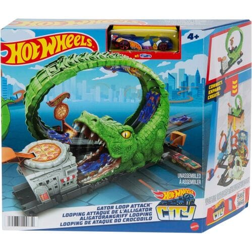 Hot Wheels Krokodil in de Aanval Looping - Racebaan