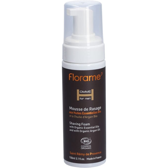 Florame - Scheerschuim - 150 ml - Natuurlijke ingrediënten - Biologisch - Mannen