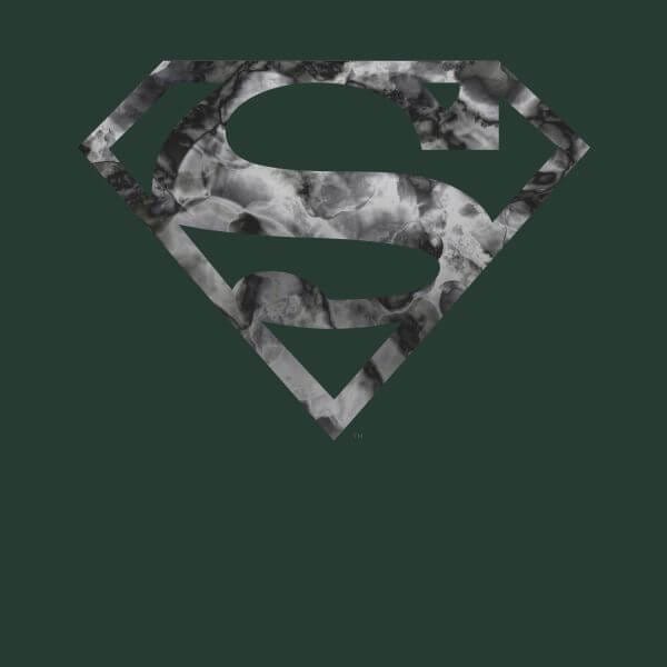 Marble Superman Logo Women's T-Shirt - Green - XL