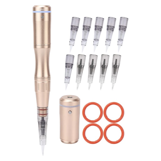 Tattoo Make-up Microblading Machine Semi-Permanente Wenkbrauw Lip Eyeliner Cartridge Naald Pen US Plug zwart
