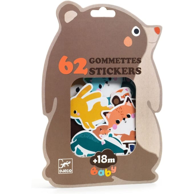 DJECO stickers bosdieren 18 mnd+