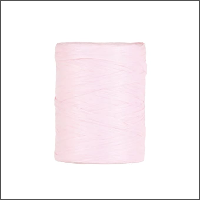 Luxe Cadeaulint - Raffia Lint - Paper Lint - Roze - 100 meter - 5mm - Hobbylint - Versierlint - Papier