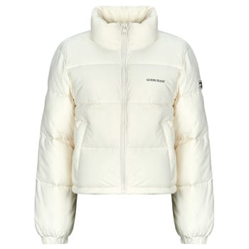 Guess Jeans Cropped Puffer Jas Wit S Vrouw