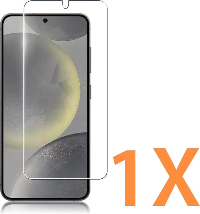 Glasplaatje Geschikt voor: Samsung Galaxy S24 - 1x Screenprotector - screen protector - glas - bescherm - beschermglas