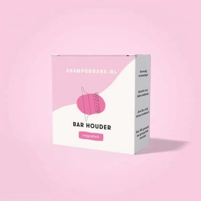 Shampoo Bar - Bar Houder - Magnetisch - Roze