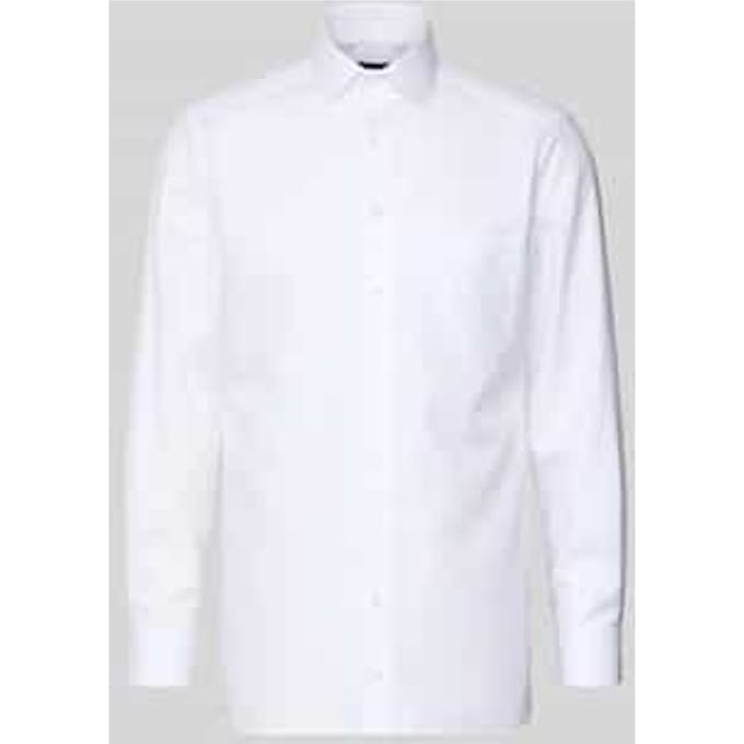 OLYMP Luxor modern fit overhemd - wit twill - Strijkvrij - Boordmaat: 39