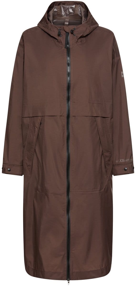 camel active teXXXactive® Regenjas met verstelbare capuchon - Maat womenswear-44 - Bruin
