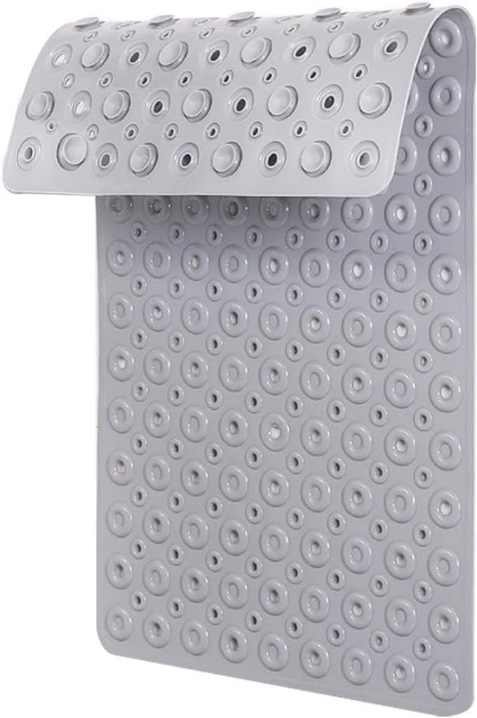 Antislip douchemat met zuignappen - 70 x 40 cm, grijs