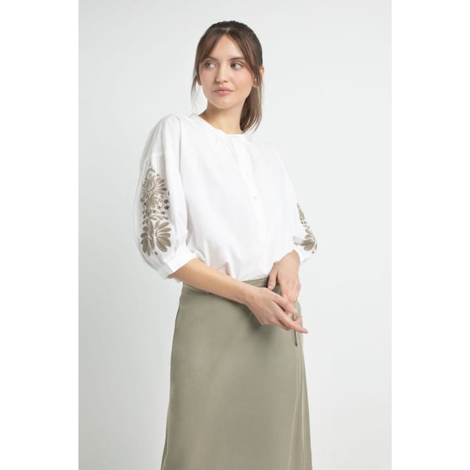 Josephine & Co Johnny Blouse Light Olive Print Taglia: 36 | Magliette intime Outlet | Donna | Verde