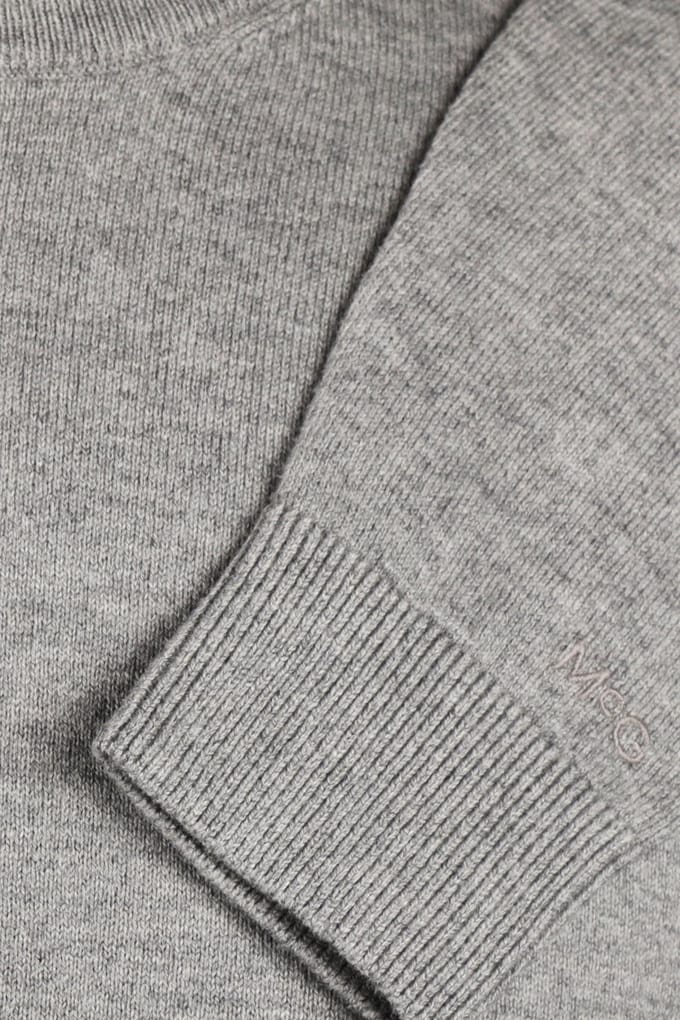 McGregor C-neck Sweater Medium Grey Melange Maat: XXL | Sweaters Outlet | Heren | Blauw