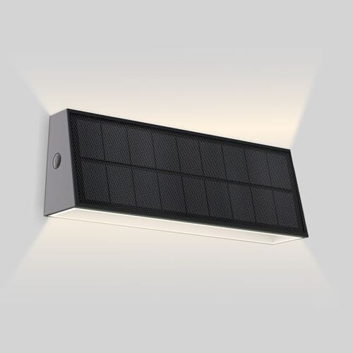 Nostalux Selectie Solan Up en Down LED Solar Muurlamp Zwart