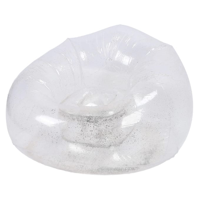 Opblaasbare Stoel Comfortabel Ontspannend Transparant Ergonomisch Ruimtebesparend PVC Opblaasbank Stoel