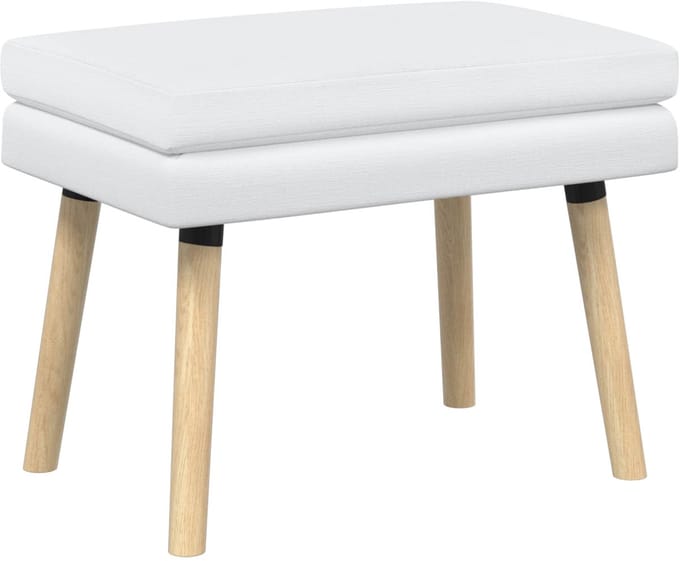 vidaXL - Dubbel-laags - bank - Wit - 60 - x - 40 - x - 46 - cm - Stof