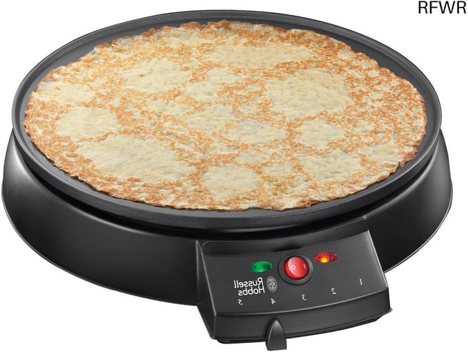 RFWR® Crepe Maker 1200W met Antiaanbaklaag en Temperatuurinstelling
