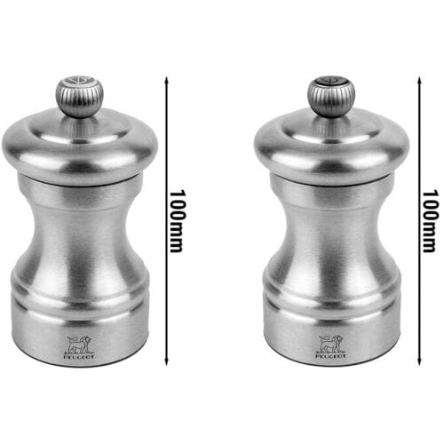 (6 stuks) PEUGEOT BISTRO HORECA Chef - Zout- & pepermolens - RVS - Hoogte: 100mm