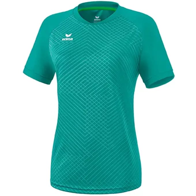 Erima Madrid Shirt Korte Mouw Dames - Columbia | Maat: 42