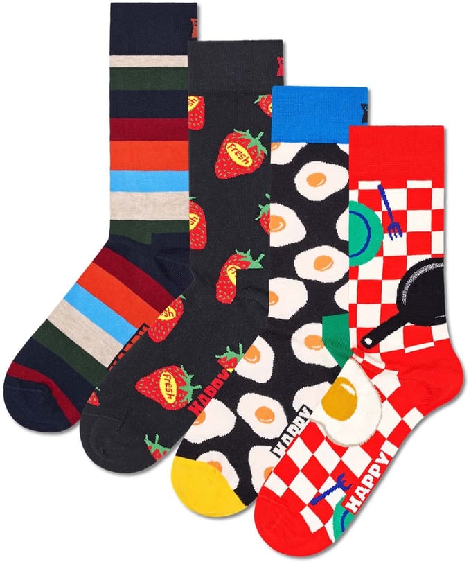 Happy Socks - 4-Pack Food Socks Gift Set - Dames - Sokken