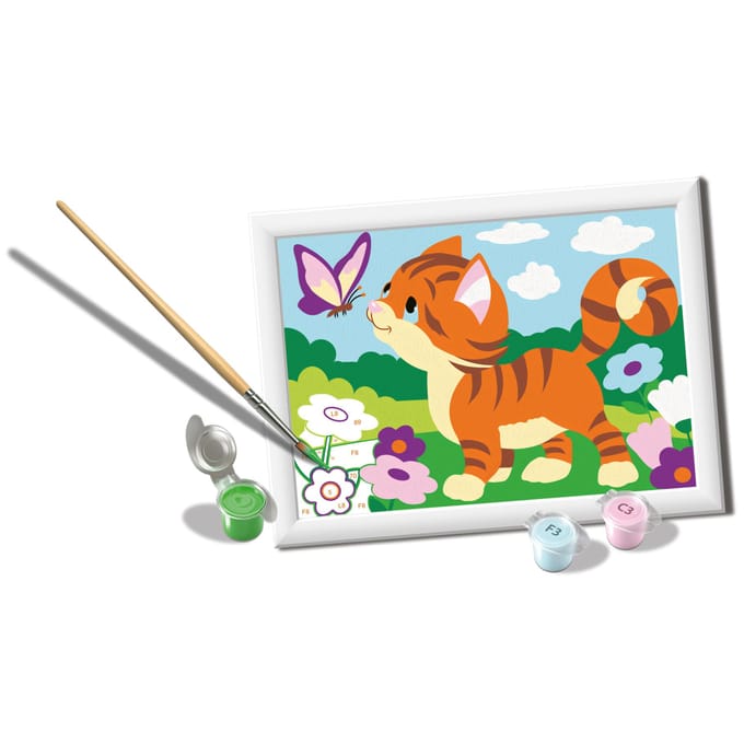 Ravensburger – CreArt: Cat with Butterfly – Schilderen op Nummer