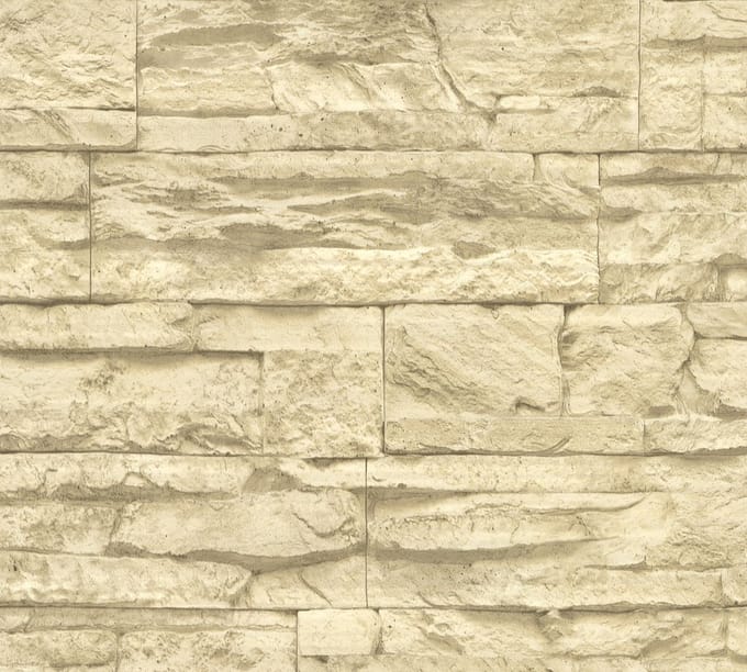 NATUURSTEEN BEHANG | industrieel - Beige Crème - A.S. Création Elements 2