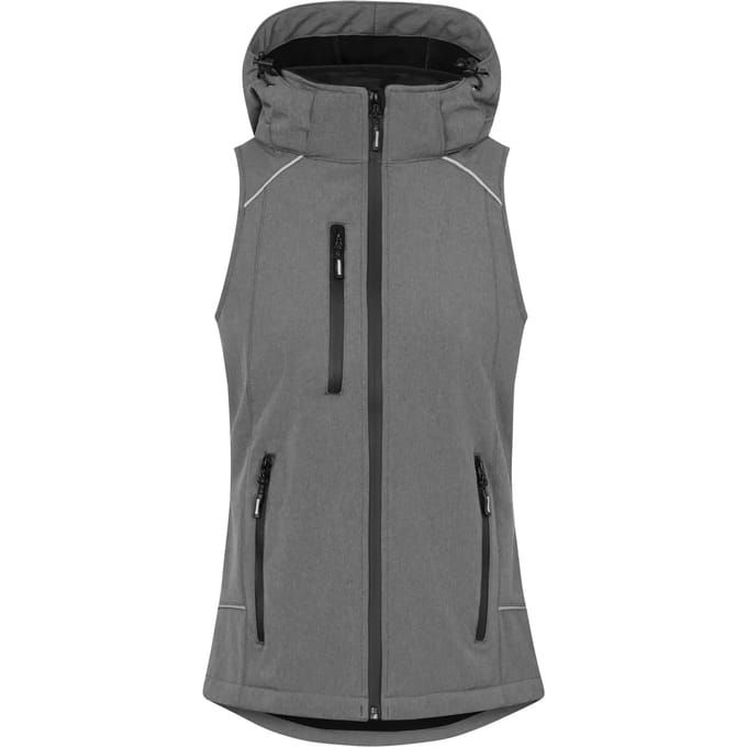Dames softshell hoodie gilet Promodoro