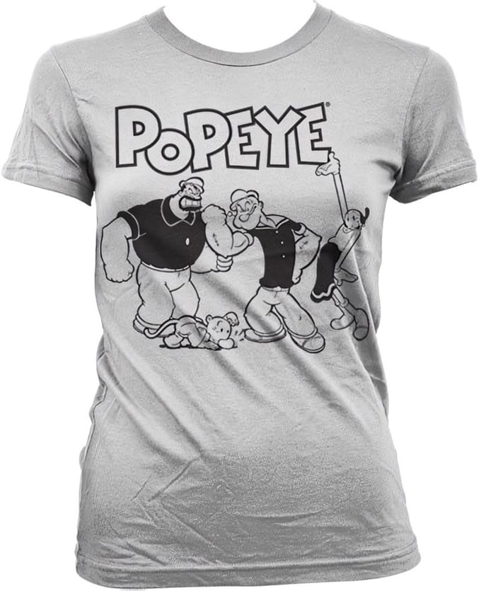 Popeye Dames Tshirt -S- Group Wit