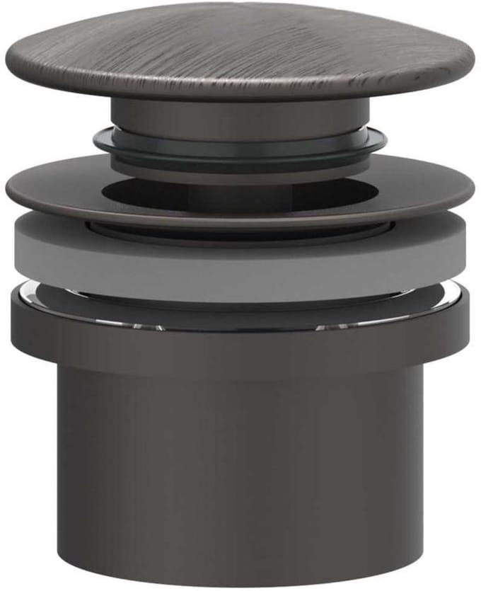 IVY Toebehoren Design plug stop&go RVS316 geborsteld carbon black PVD