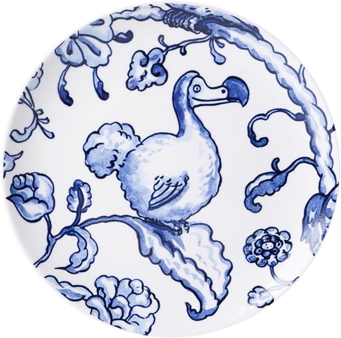 Heinen Delfts Blauw - Wandbord The Heritage Collection - Dappere Dodo - Keramiek - 20 cm