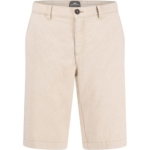 Fynch-Hatton Bermuda Subtle Structure Cotton Linnen Two-Tone Stone / male