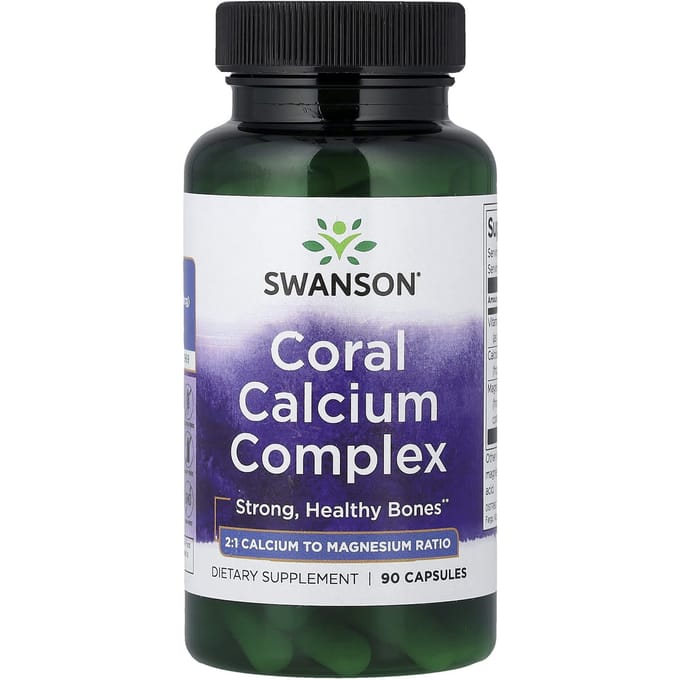 Swanson, Koraal Calcium Complex, 90 Capsules