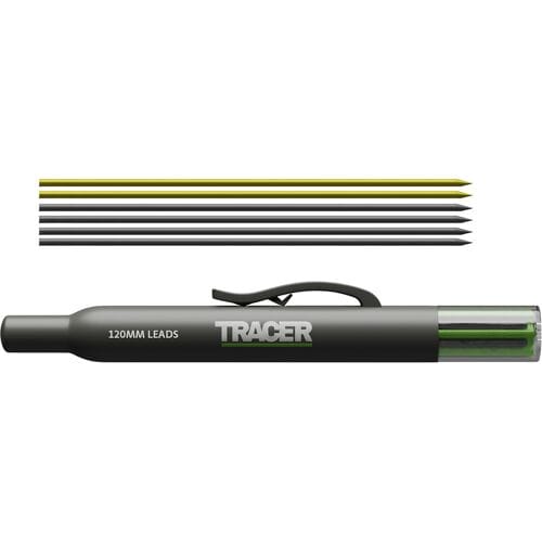 TRACER Diepgatmarkeerpotlood & houder Navulling 6-delig