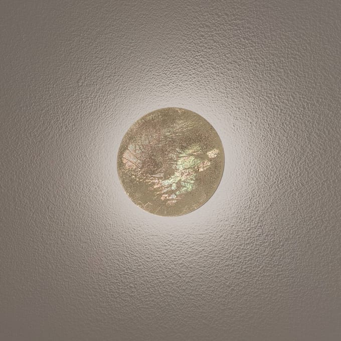 Nowodvorski Lighting LED wandlamp Ring S, Ø 15 cm, multiplex, goudkleurig