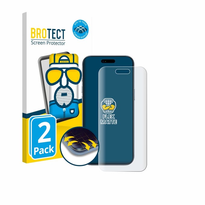 BROTECT - Screenprotector voor Apple iPhone Air - Folie Beschermfolie matte volledig dekking 2 Stuks