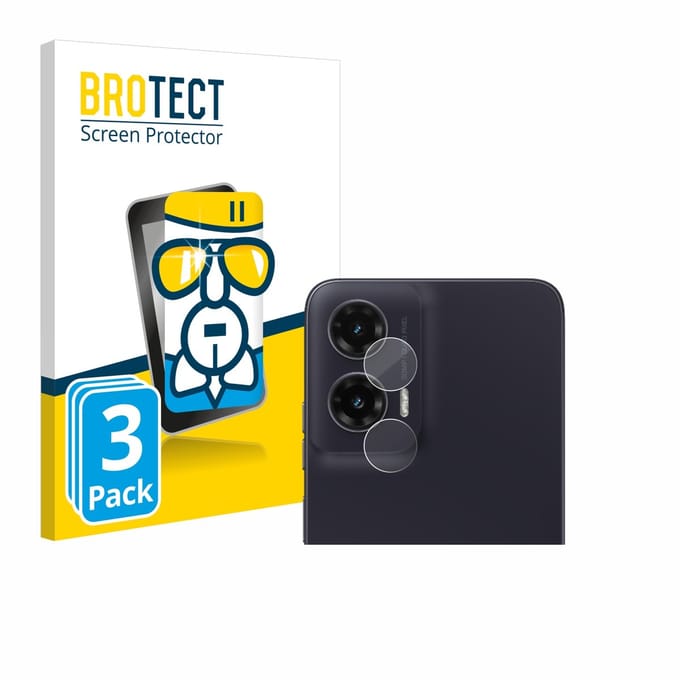 Screenprotector 3 Stuks voor Motorola Moto G35 (ALLEEN Camera Lens) Beschermglas transparant
