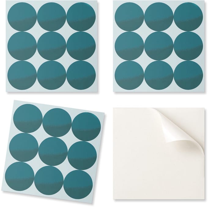 Zelfklevende vinyl wandtegels, 9x30x30 cm, rasterpatroon