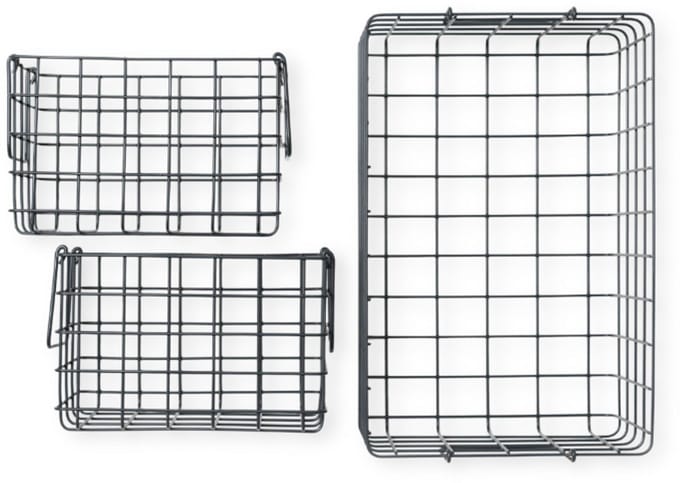 Mustard - Baskets - Manden - Set van 3 - Slate