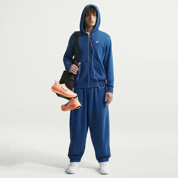 Hooded sweatshirt met rits Nike Club