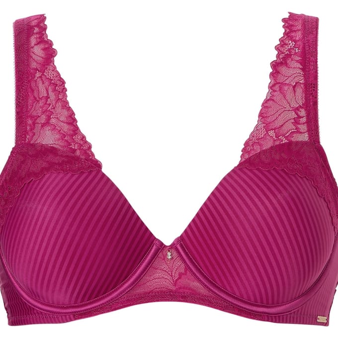 Livera Bra Tshirt Donna Stripe Lace Sweet Cherry Größe: H80 | BHs Outlet | Damen